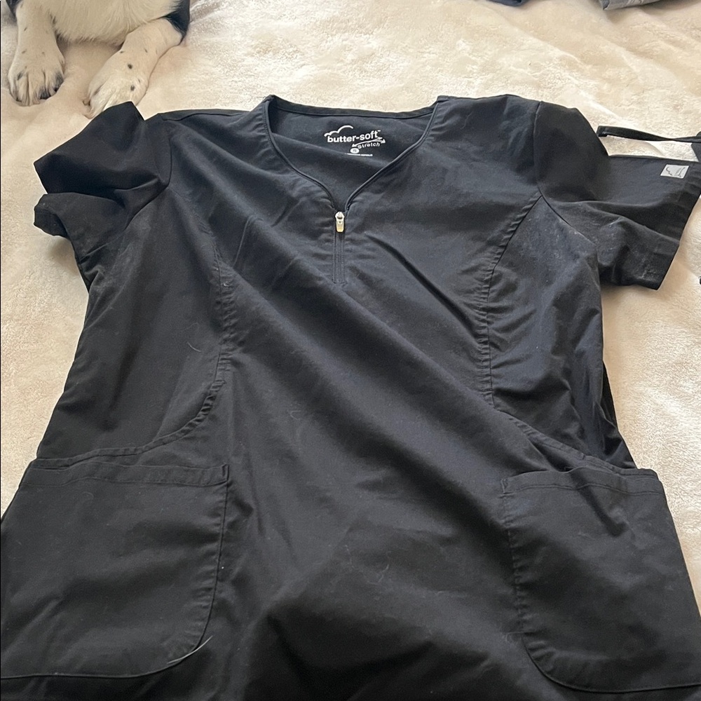 Butter Soft Women’s  Black Scrub set